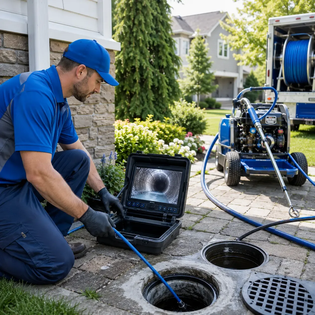 Outdoor drain cleaning professionals serving Scotrun, PA
